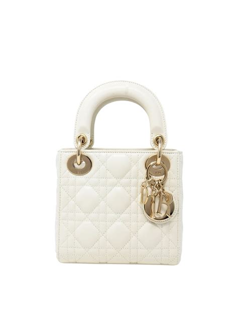 lady dior white mini|small lady dior bag price.